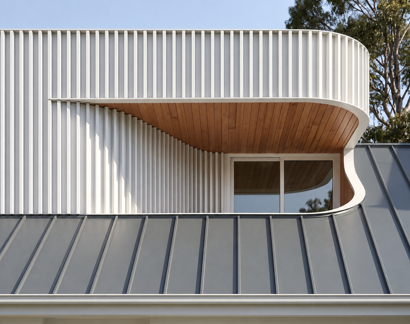 Contemporary addition to an existing traditional home by Mike and Morlly Architects