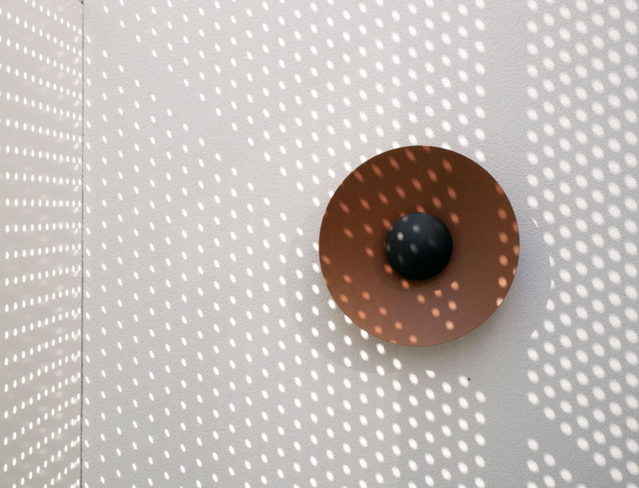 58 Clara Street South Yarra by Mike and Morlly Architects — wall sconce and material detail 58 Clara Street South Yarra by Mike and Morlly Architects — wall sconce and material detail